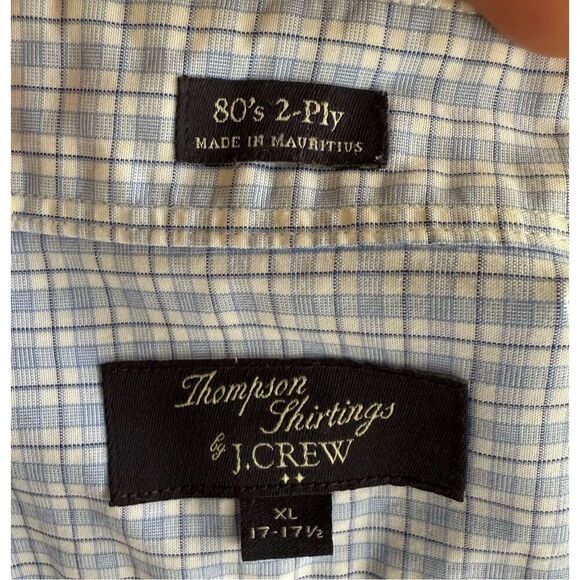 J. Crew Thompson Shirtings Men’s Dress Shirt Sz. XL Professional Office - Picture 15 of 16
